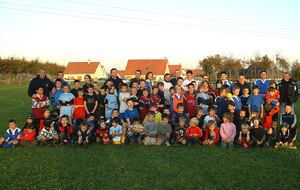 Beaux effectifs pour l'école de rugby...